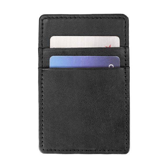 Genuine Leather Magic Wallet, Black Buy 1 Get 1 Free - Picture 9 of 11